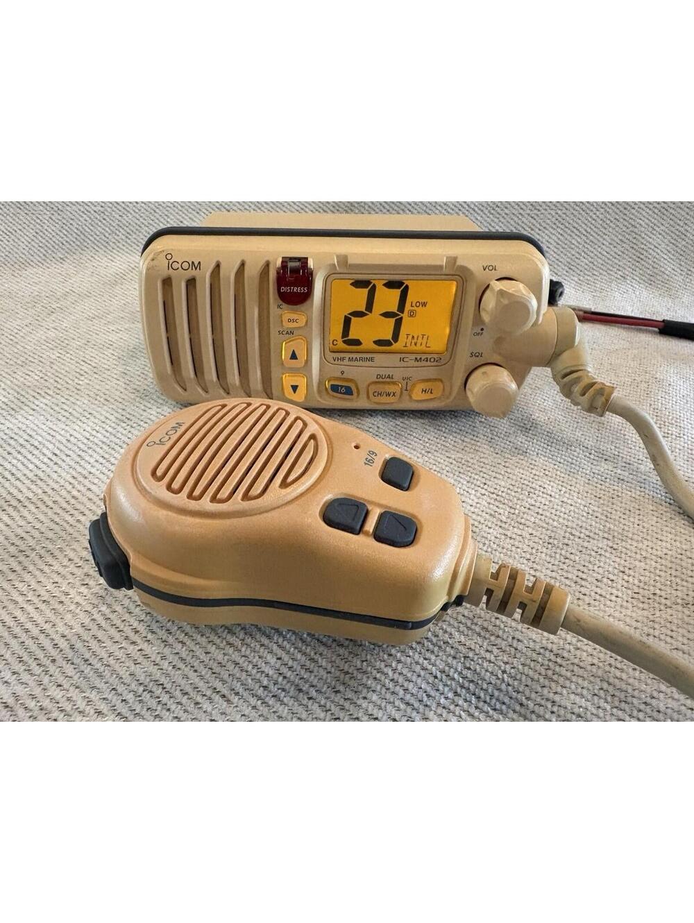 Vintage Icom IC-M402 Compact Marine VHF Radio - Tested / Working IC-402 Japan